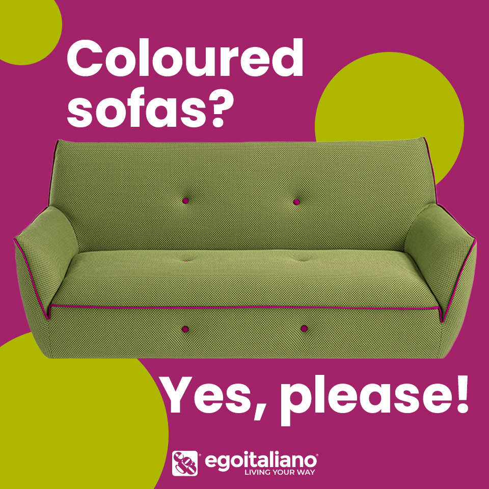 egomag egoitaliano Coloured sofas? Yes, please!