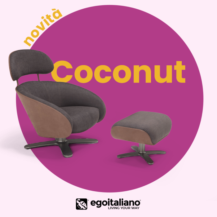 egomag egoitaliano Salone del Mobile di Milano 2022: Poltrona Coconut