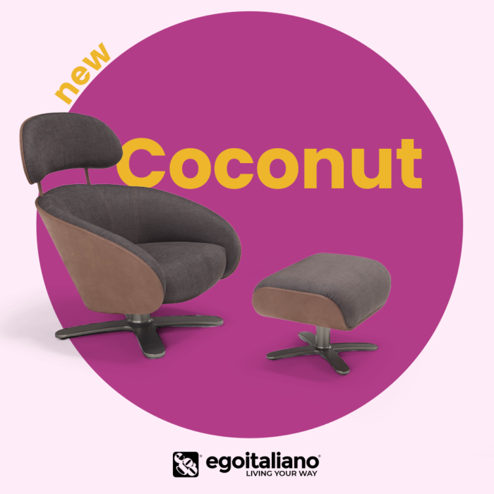 egomag egoitaliano Salone del Mobile Milan 2022: presenting the new Coconut armchair