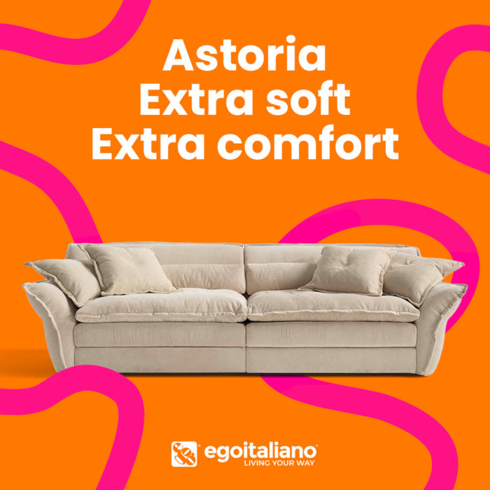 egomag egoitaliano Astoria: Innovative Made in Italy Sofa with Super-soft Seat. The Risk? Never wanting to get up again